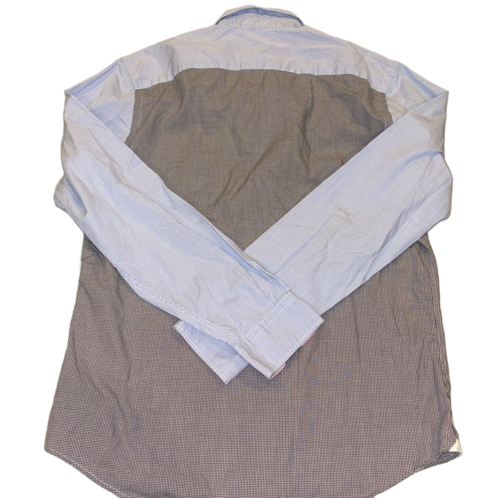 Lacoste Men’s Patchwork Gingham Button-Down Shirt… - image 6